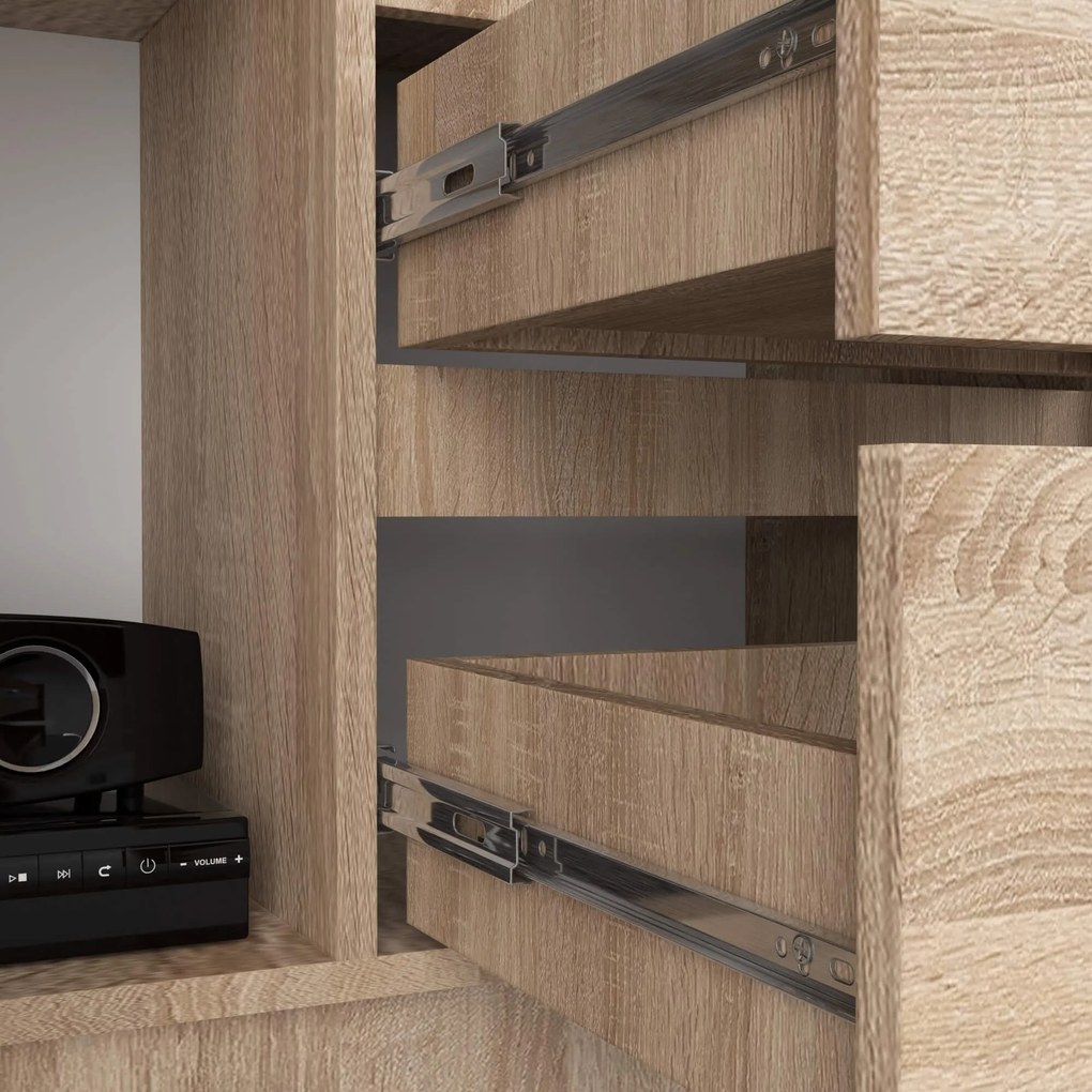 Kancelářská knihovna Rexa dub sonoma