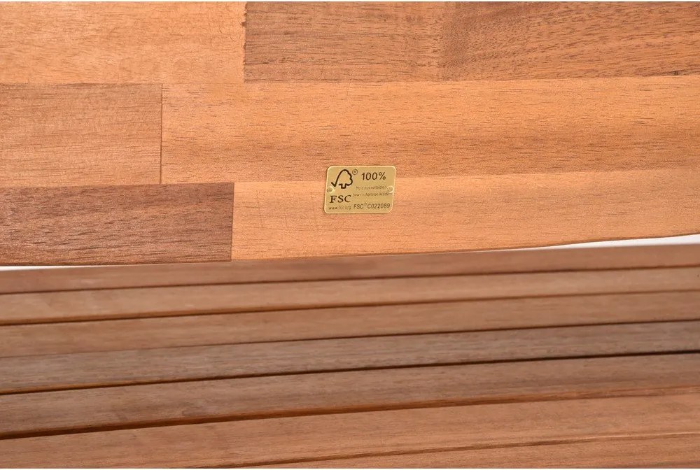 Hnedá drevená záhradná lavica Hadia – Garden Pleasure