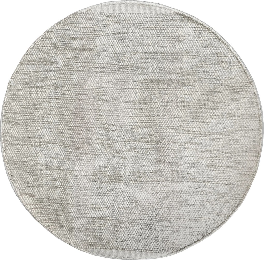 My Flair, Kusový koberec Wooly Oasis natur kruh, 150x150 (priemer) kruh, šedá, chodba / predsieň