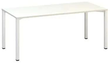 Kancelársky stôl Alfa 200, 180 x 80 x 74,2 cm, rovné vyhotovenie, dezén biely, RAL9010