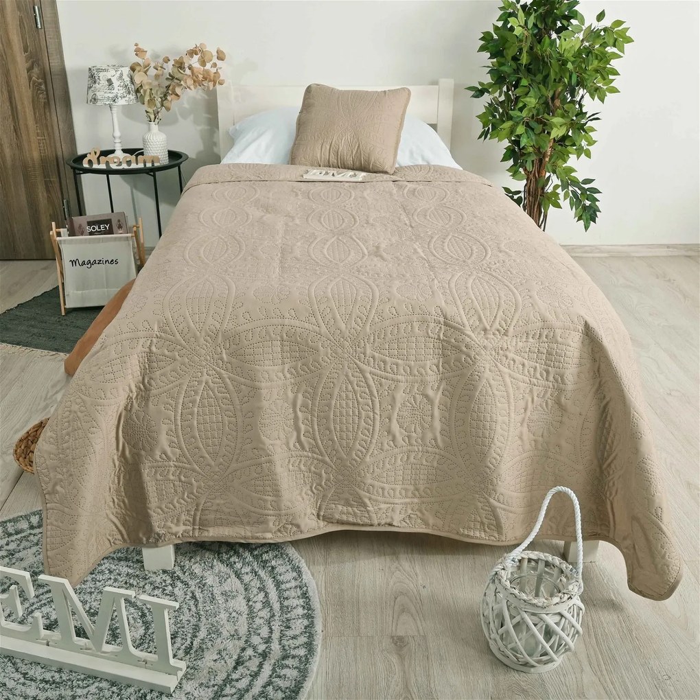 Prehoz na posteľ Lace EMI: 150x210 cm + 1x obliečka 40x40 cm