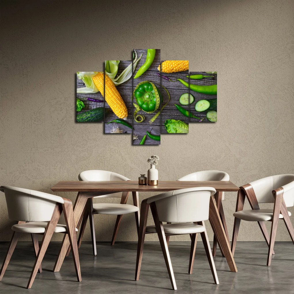 Obraz so zeleninou (150x105 cm)
