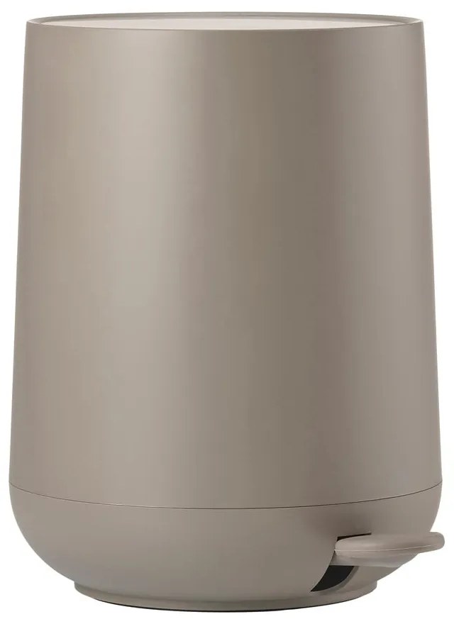 Svetlohnedý pedálový plastový odpadkový kôš 5 l Nova – Zone