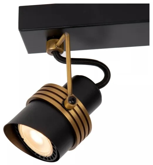 Lucide 34944/02/30 - Bodové svietidlo TUNDRAN 2xGU10/5W/230V čierna