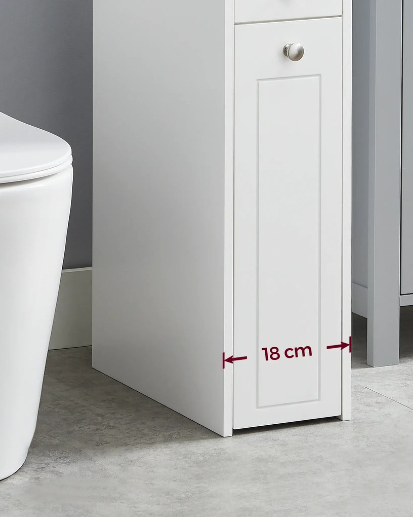 Kúpeľňová skrinka Vasagle Debora biela