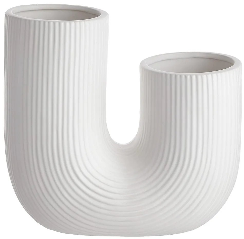 TUBE Váza ryhovaná 23 cm