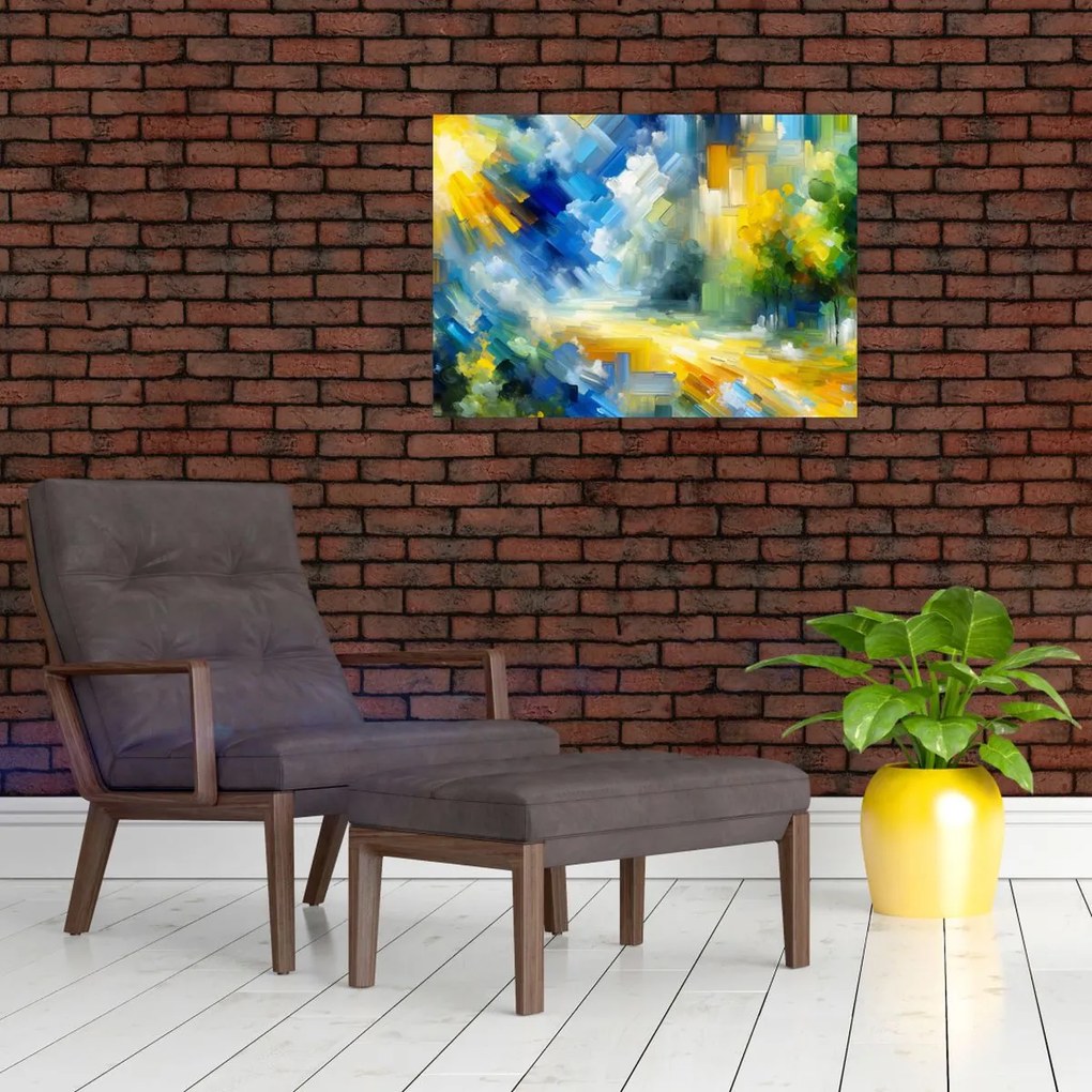 Obraz - Abstraktný slnečný deň (70x50 cm)