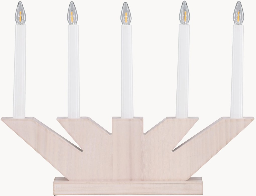 Drevená vianočná stolová LED lampa Verbier