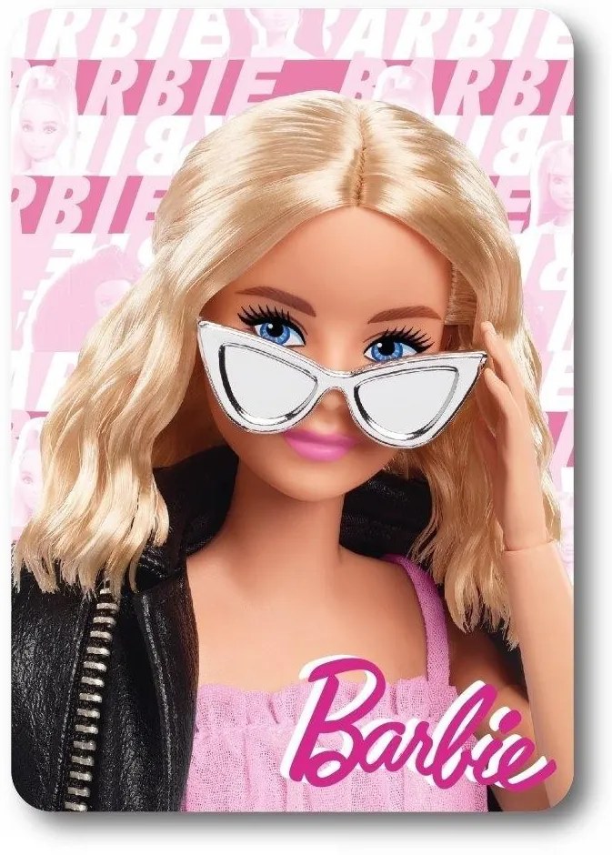 Dětská fleecová deka POLAR BARBIE I 100x140 cm růžová