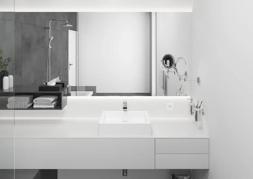 Hansgrohe Vernis Shape, umývadlová batéria s výpustom, EcoSmart, chrómová, HAN-71590000