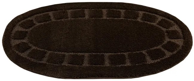 Kúpeľňový koberček Ocean hnedý ovál
