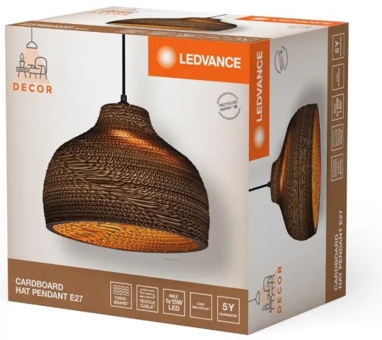 Ledvance - Luster na lanku DECOR CARDBOARD 1xE27/15W/230V pr. 36 cm