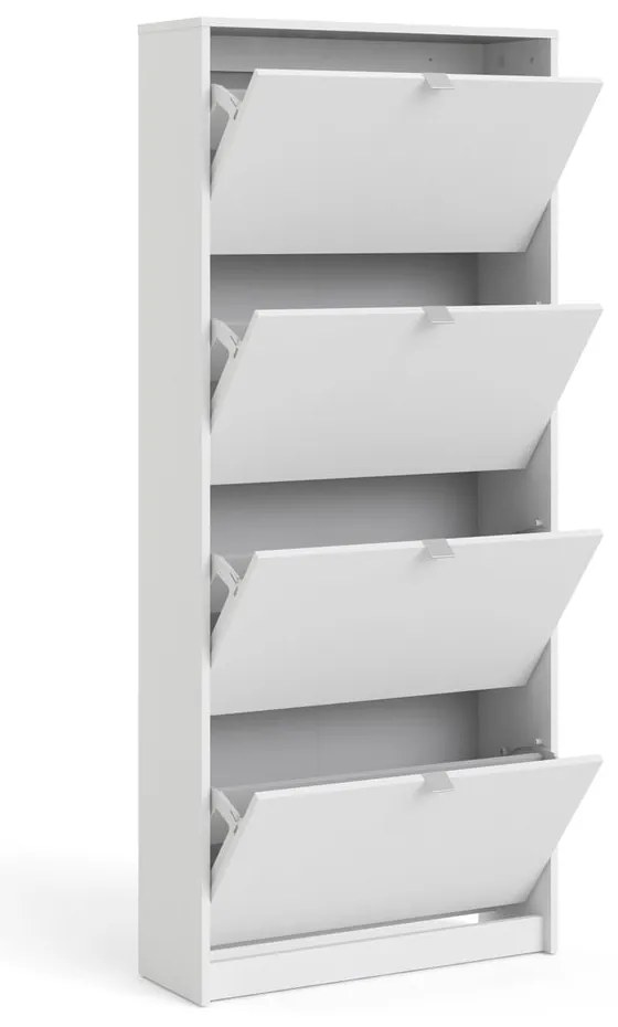 Biela výklopná skrinka na topánky Shoes – Tvilum