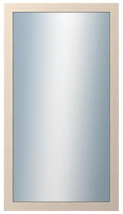 DANTIK - Zrkadlo v rámu, rozmer s rámom 50x90 cm z lišty 4020 biela prederaná (2766)