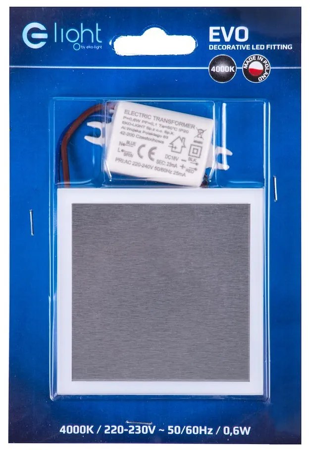 Schodiskové LED svietidlo Evo, 1x LED 0,6w, 4000k, s