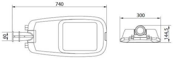 LED Pouličné osvetlenie ACRON PLUS 200 LED/100W/230V IP66