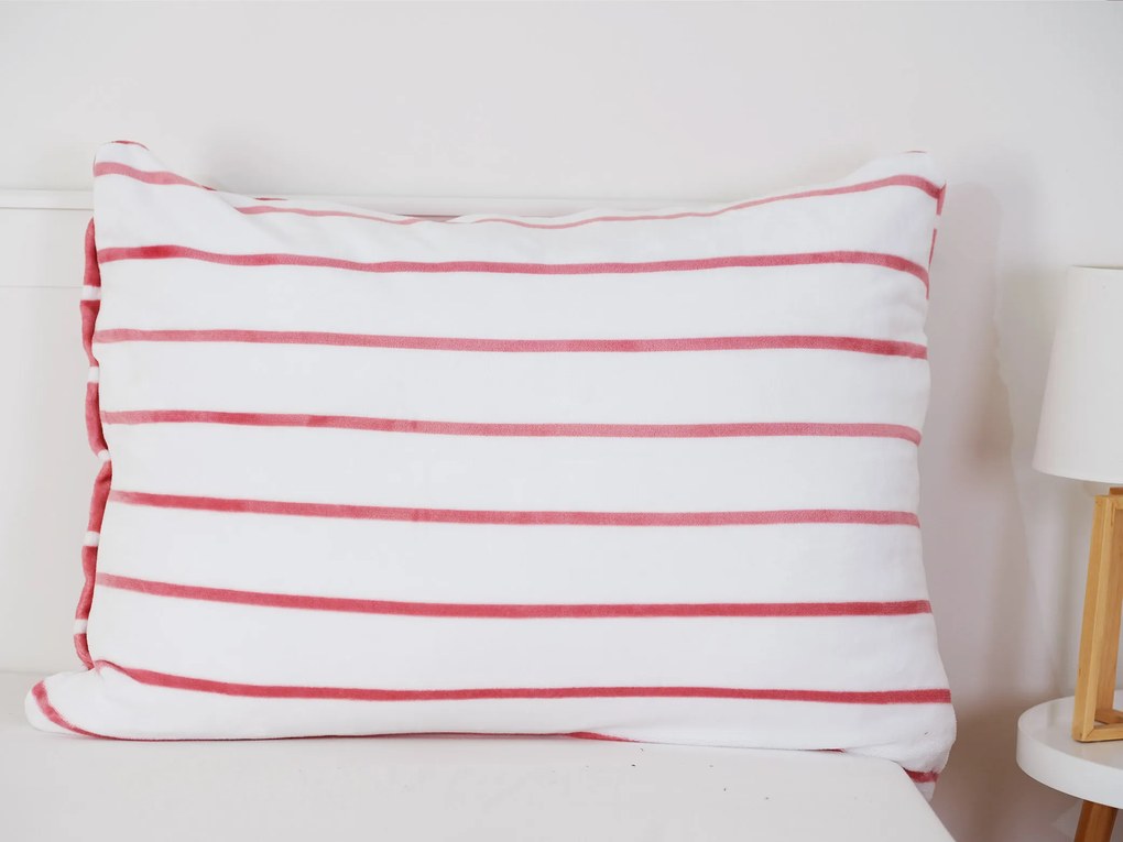 Obliečka na vankúš mikroplyš 70 × 90 cm - Kamala staroruzová