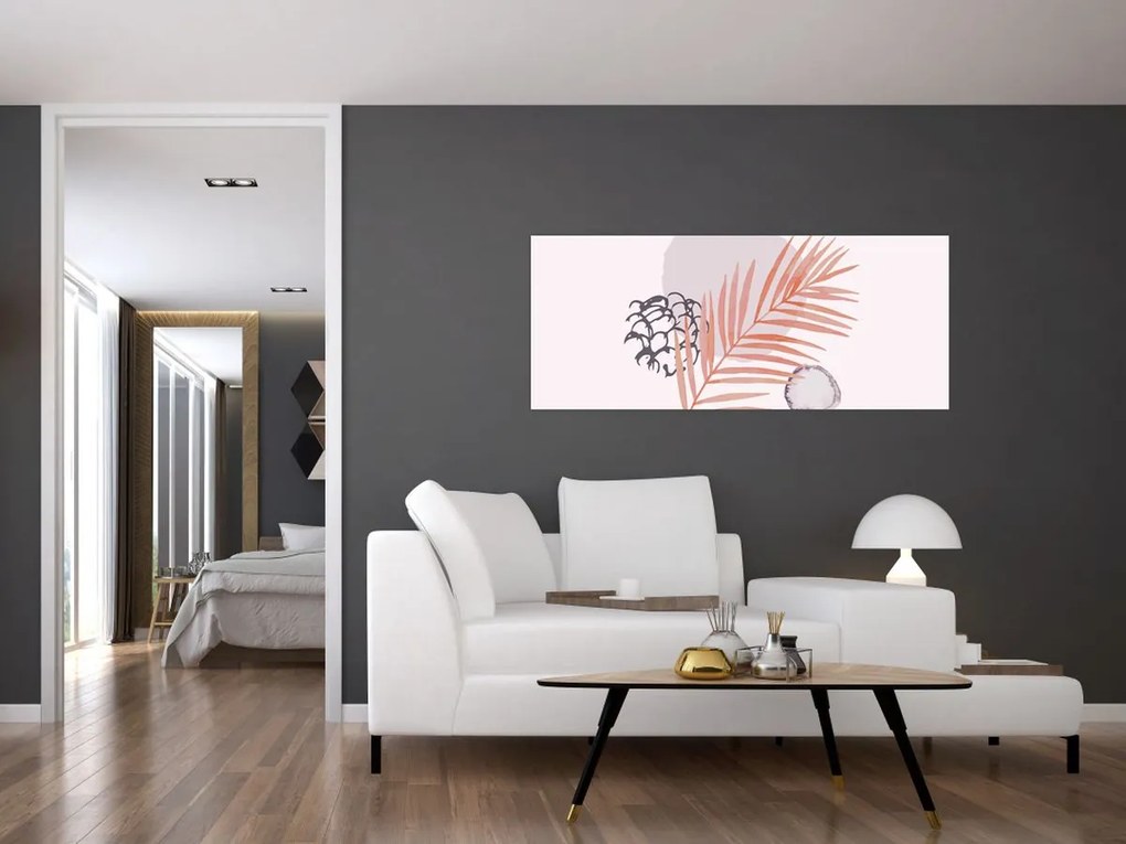 Obraz - Fialový minimalizmus N⁰3 (120x50 cm)