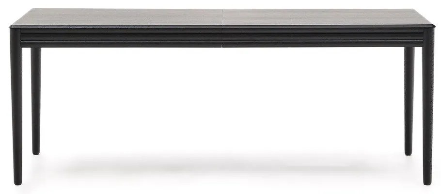 Rozkladací jedálenský stôl s prídavnou doskou v dekore duba 90x200 cm Lenon – Kave Home