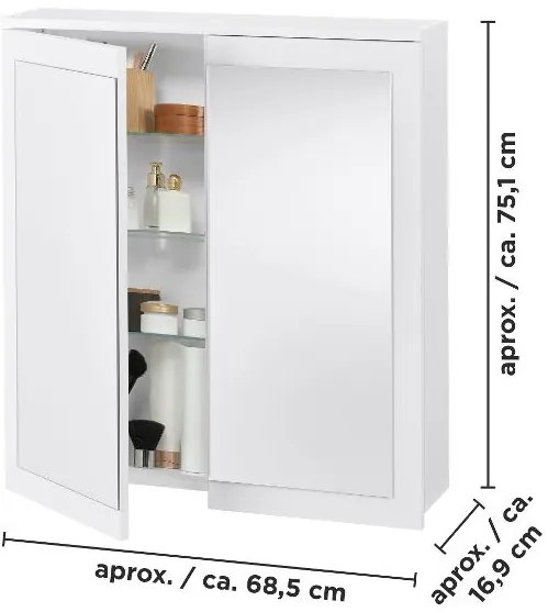 Livarno®  Skrinka so zrkadlom Basel  (100396402)