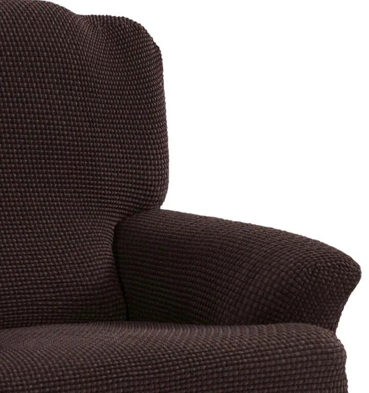 Super strečové poťahy NIAGARA čokoládová stoličky s operadlom 2 ks (40 x 40 x 55 cm)