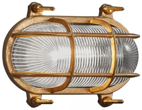 Nordlux - Vonkajšie nástenné svietidlo HELFORD 1xE27/12,5W/230V IP64 mosadz