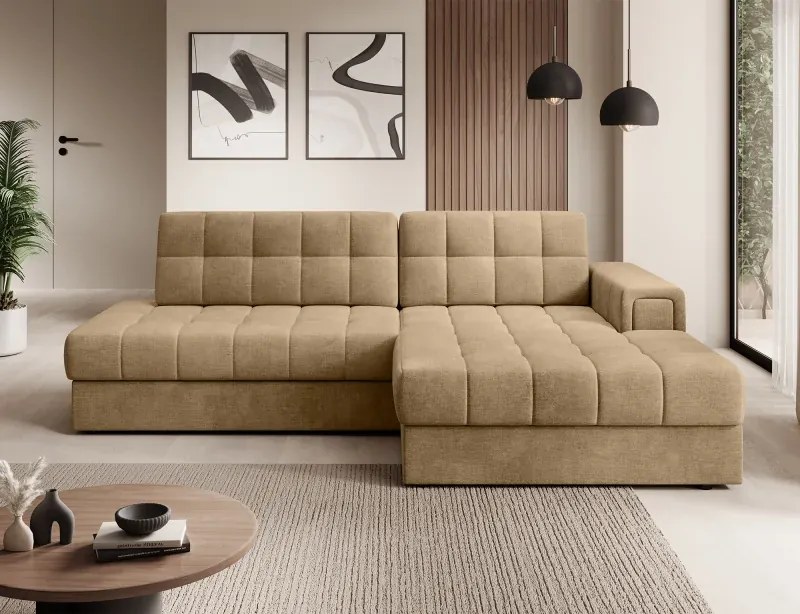 Sedacia súprava Katrin, pravá, hnedá (monolith 09)