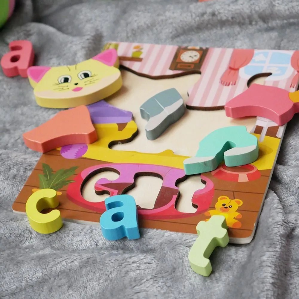 DAALO Anglické puzzle pro nejmenší - kočička - AKCE!