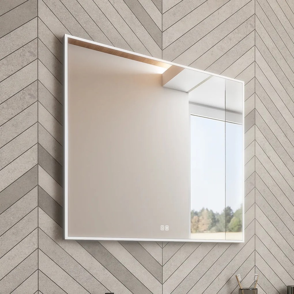 Nimco LED zrkadlo 600x600 s dvoma dotykovými senzormi - ZP 13066VX