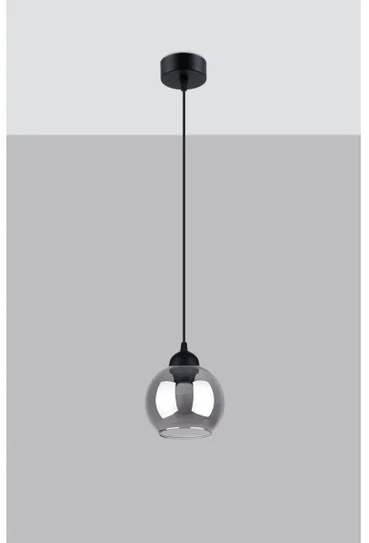 Sollux SL.1141 - Luster na lanku ALINO 1xE27/60W/230V čierna