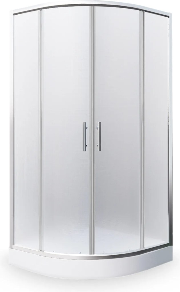 Roltechnik Outlet Štvrťkruhový sprchový kút TEXAS + vanička ROTH-Variant: rozmery: 90x90 cm - (TEXAS_90x90 - 4000562), ROTH-Profily: profily: brillan…