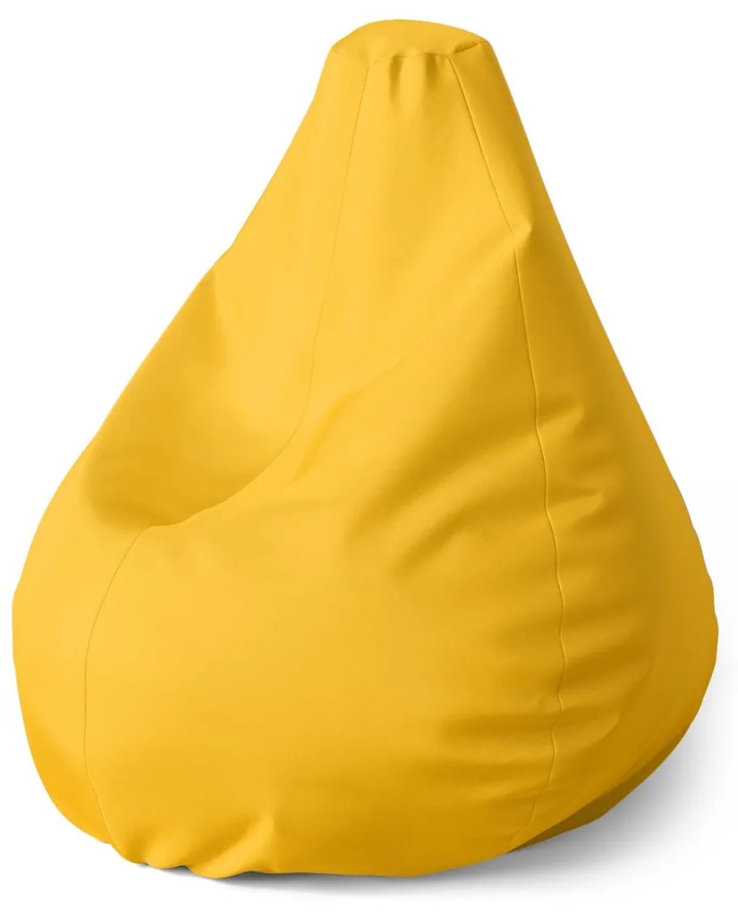 Sablio Sedací vak Pear Žltooranžová - 70 x 95 x 15 cm