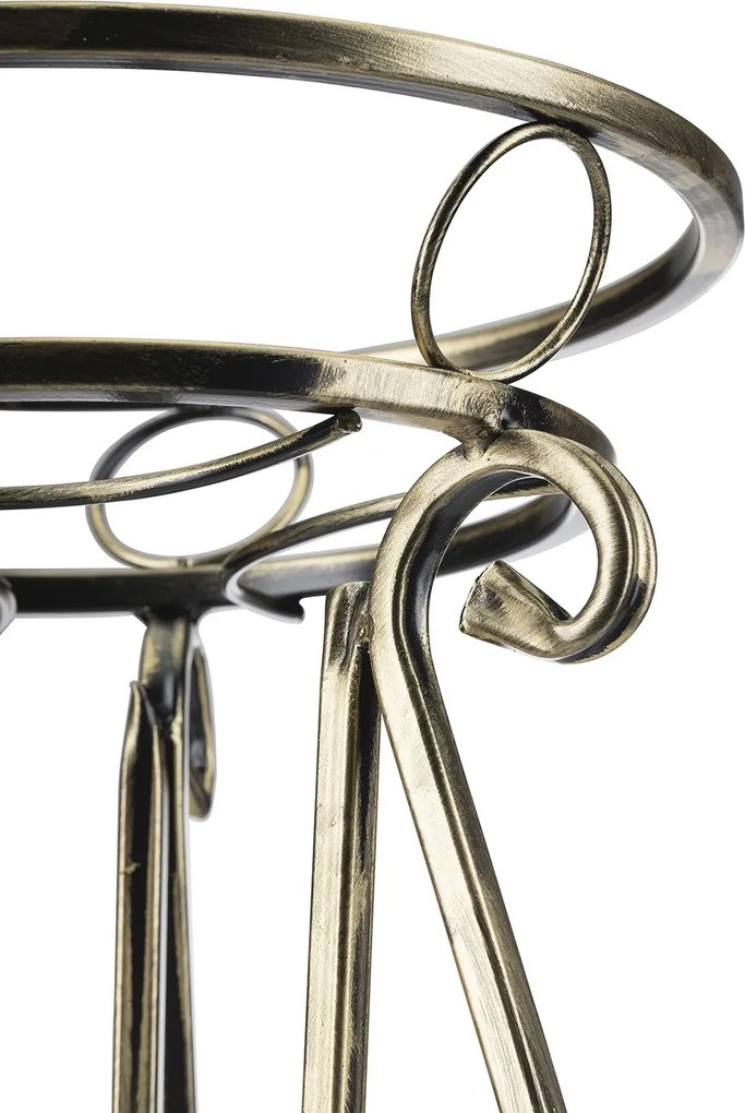 STOJAN NA KVETINÁČ SHANE 62X28 CM ZLATÁ