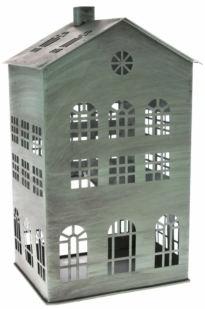 Kovový svietnik Rustik House, 18 x 31 x 15 cm