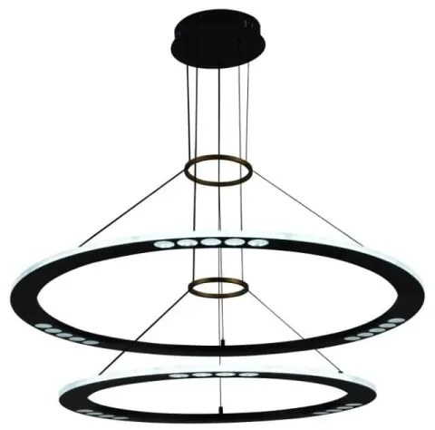 LED Stmievateľný luster na lanku LED/90W/230V 3000-6500K + diaľkové ovládanie