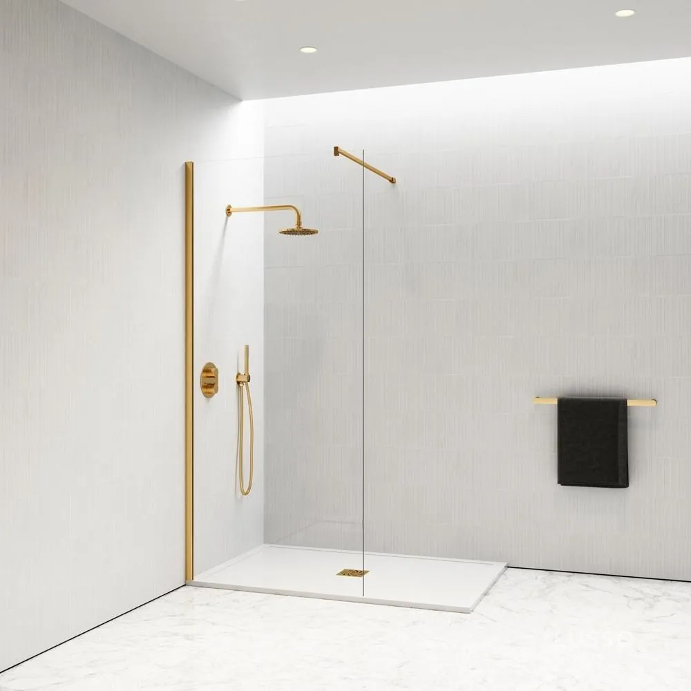 Walk-in Gold sprchová stena 90, 200cm, 8mm