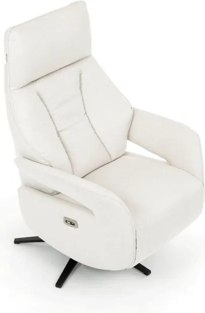 Polohovacie kreslo krémové, elektrické TV-B3973 CRM2