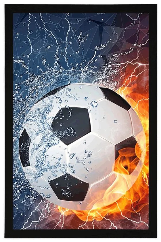 Plagát futbalová lopta