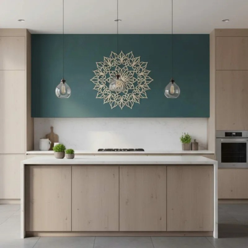 Drevená mandala Kvet života - Luxusná nástenná dekorácia | SENTOP HDF0247