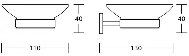 Mexen príslušenstvo, ZOJA držiak na mydlo, zlatá, 7019139-50