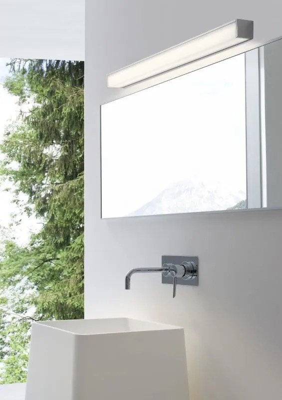 REDO 01-2286 THELA nástenné svietidlo LED 17W/1343lm 3000K IP44 chróm, biela