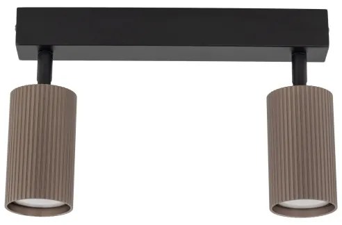 Bodové svietidlo TUNE 2xGU10/10W/230V čierna/hnedá