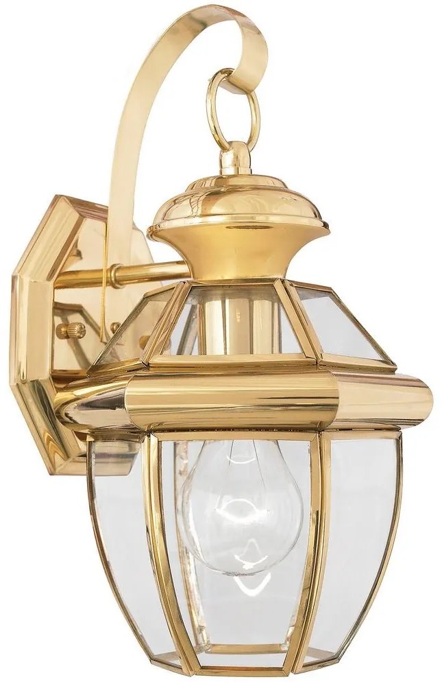 Elstead QZ-NEWBURY2-S-PB-Vonkajšie nástenné svietidlo NEWBURY 1xE27/150W/230V IP44