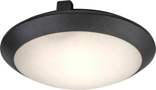Rabalux 77235 - Vonkajšie stropné svietidlo so senzorom WELRO 1xE27/9W/230V IP65 pr.30 cm čierna