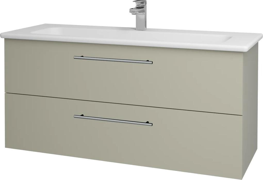 Dřevojas - Koupelnová skříň GIO SZZ2 120 - M05 Béžová mat / Úchytka T02 / M05 Béžová mat (202941B)