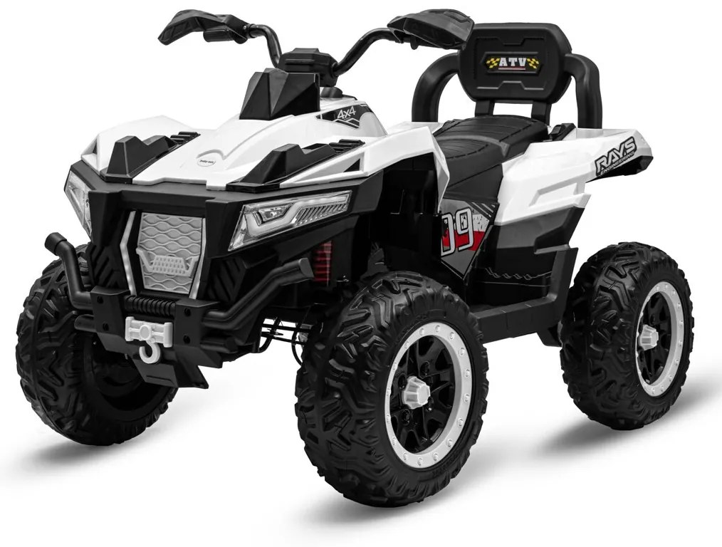 Detská elektrická štvorkolka Baby Mix RAVE 4x4 biela