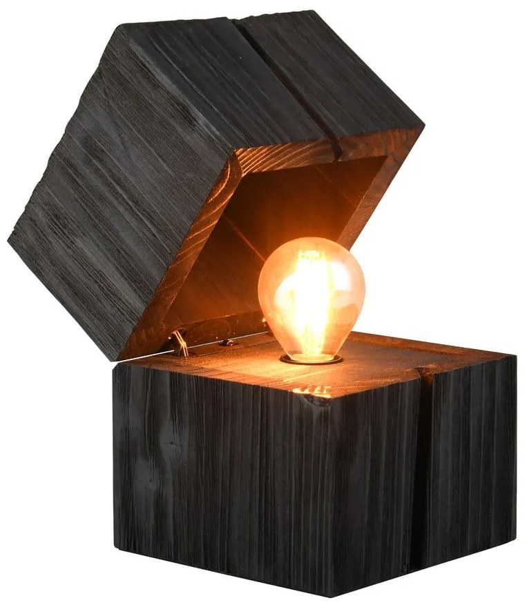 Čierna stolová lampa (výška 16 cm) Treasure – Trio