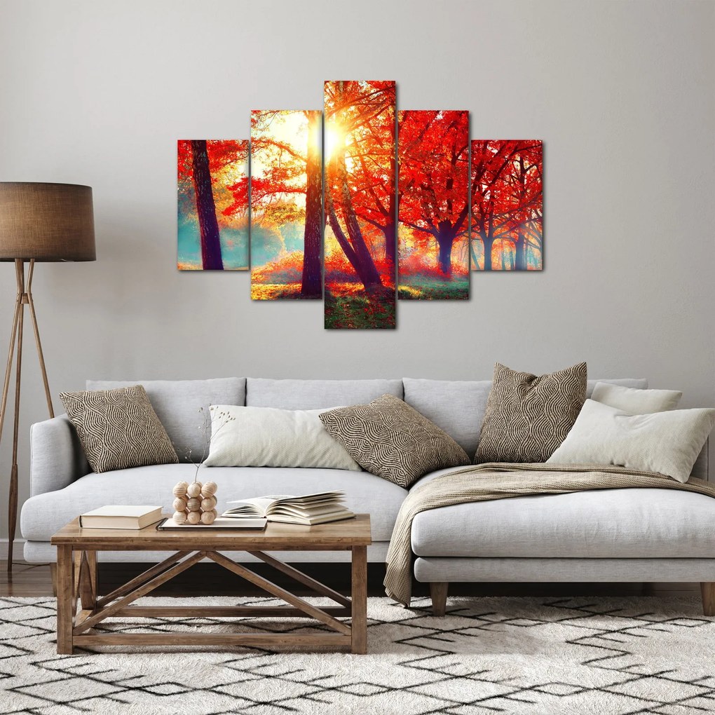 Obraz - Jesenná krajina (150x105 cm)