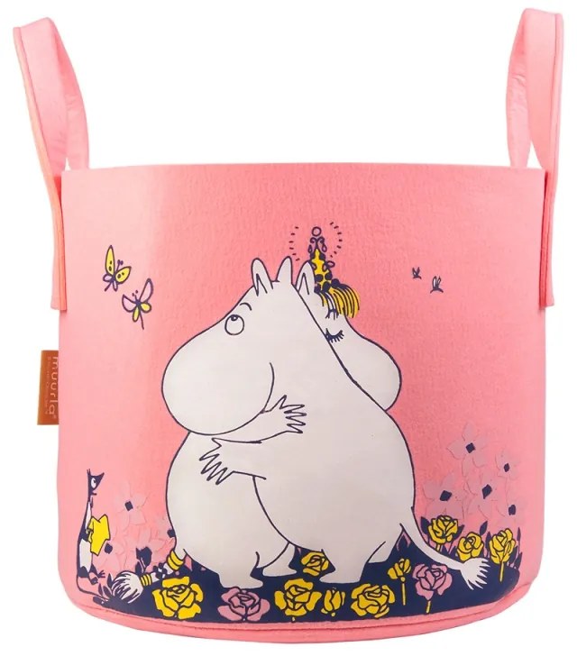 Úložný kôš Moomin Hug 30l, ružový