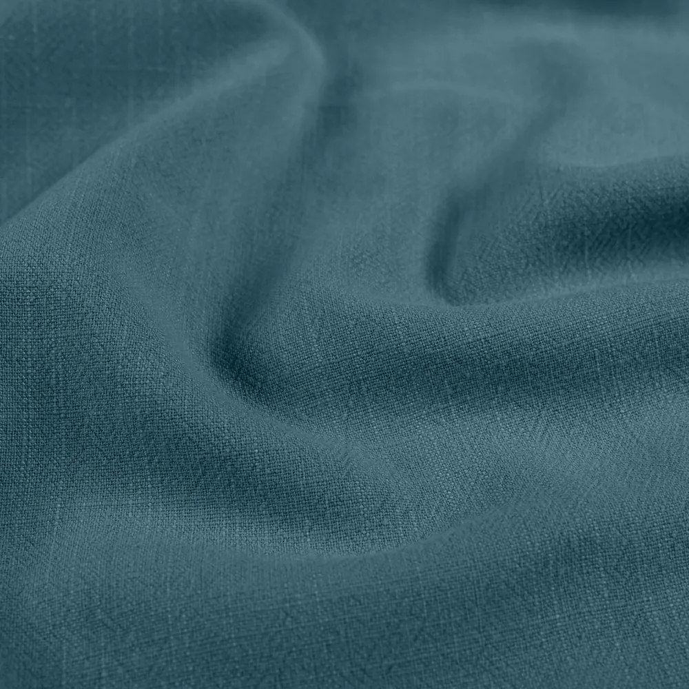 Biante Ľanový behúň na stôl LEN-024 Petrolejovo modrý 45x120 cm